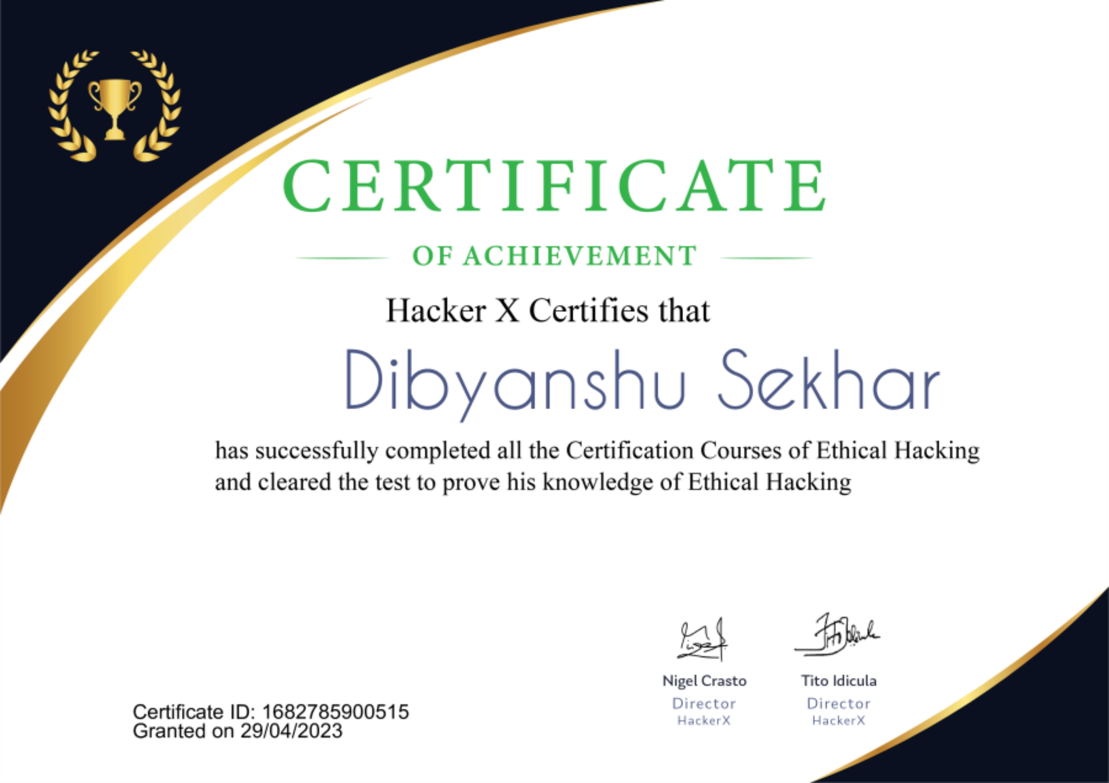 Ethical Hacking Certificate